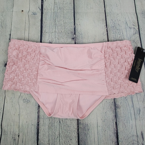 LAUNDRY by SHELLI SEGAL | shirred bandeau halter bikini swim bathing suit - Picture 7 of 12